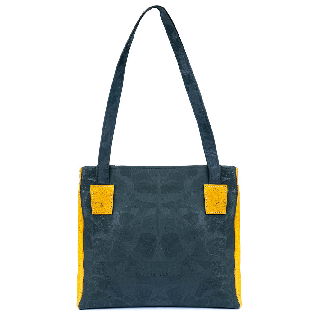 Mala Tote Bicolor de Cortiça com Bolso Frontal MB Cork BAGP-310