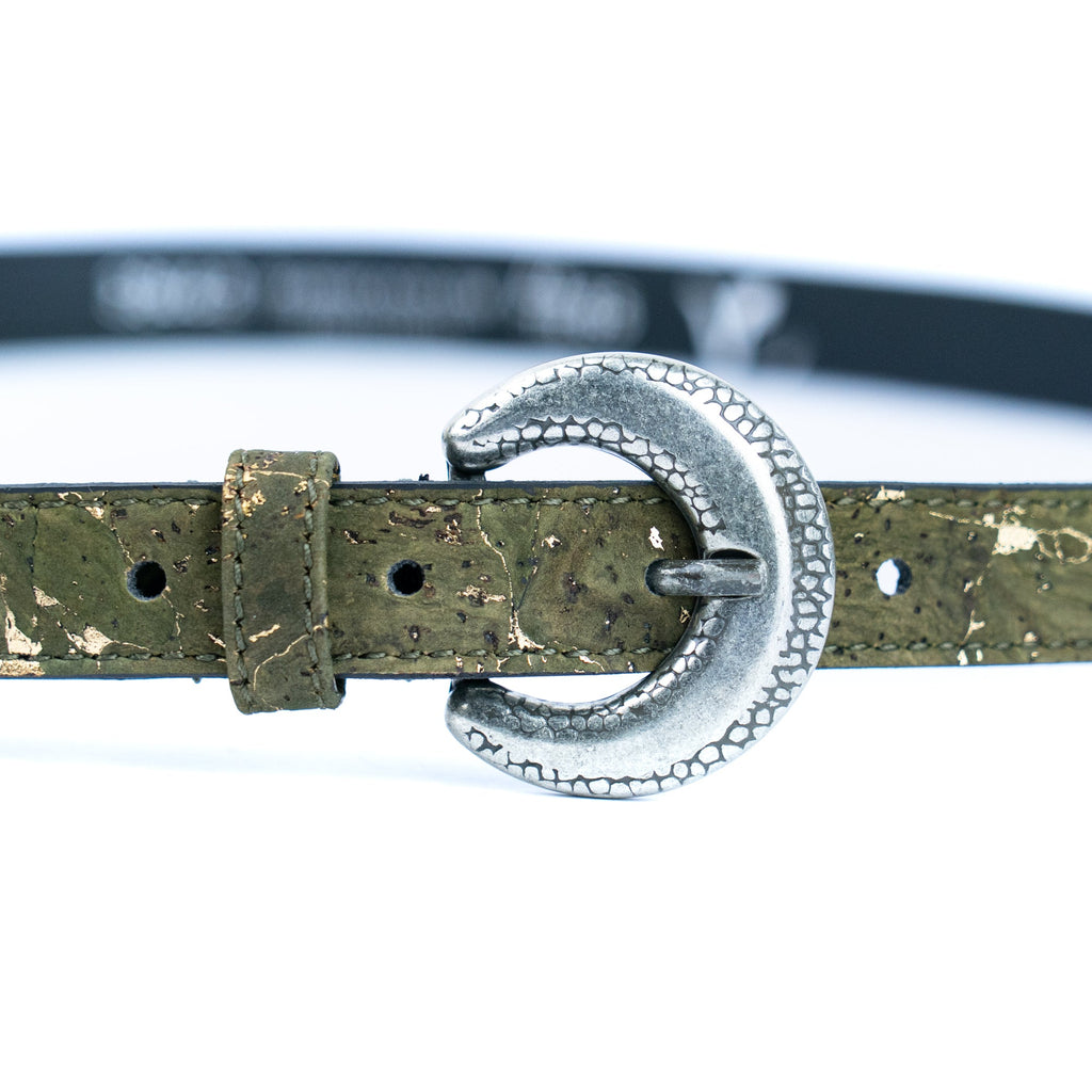 Cinto Fino de Cortiça MB Cork L-1117 para Mulher