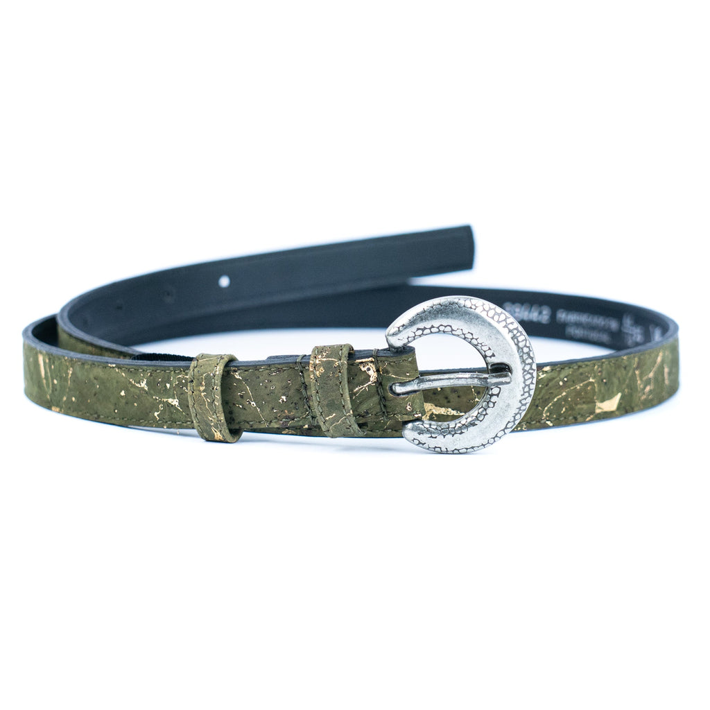 Cinto Fino de Cortiça MB Cork L-1117 para Mulher