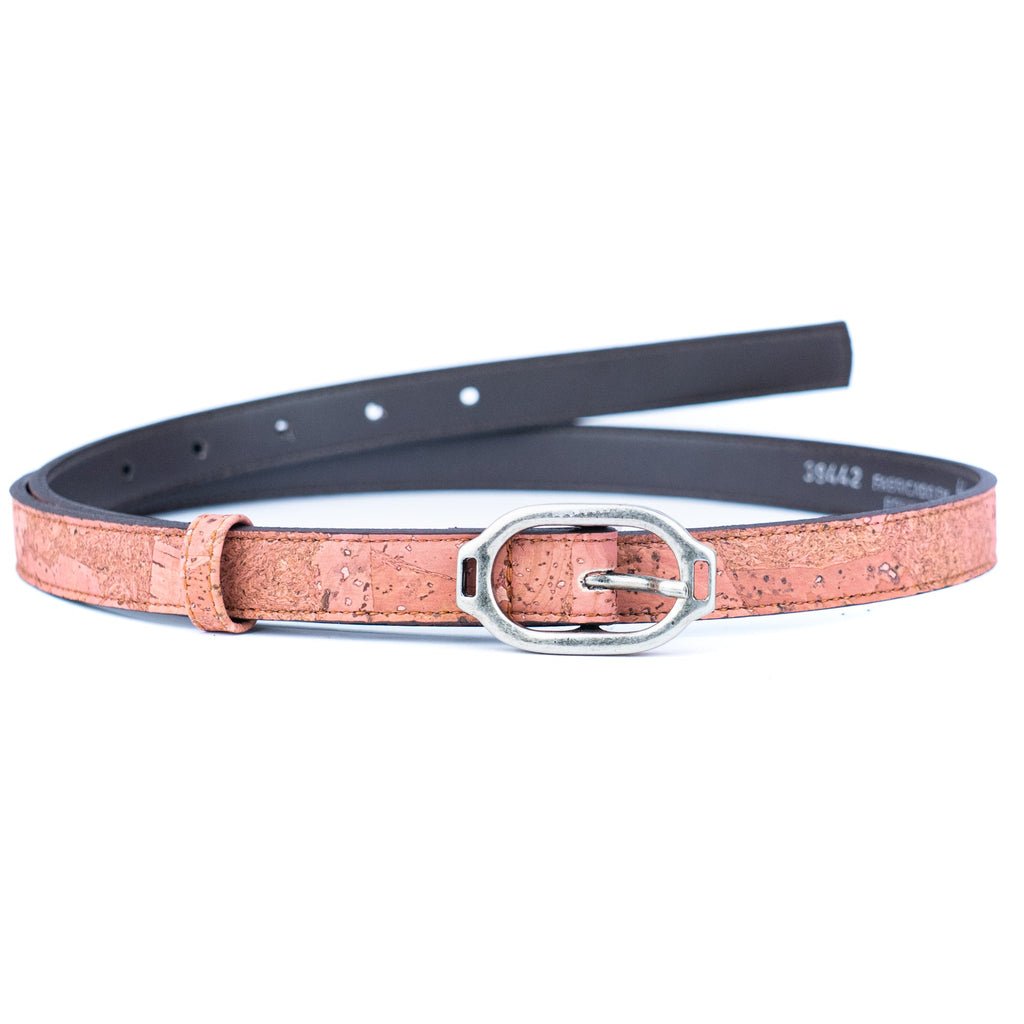 Cinto Fino de Cortiça MB Cork L-1117 para Mulher