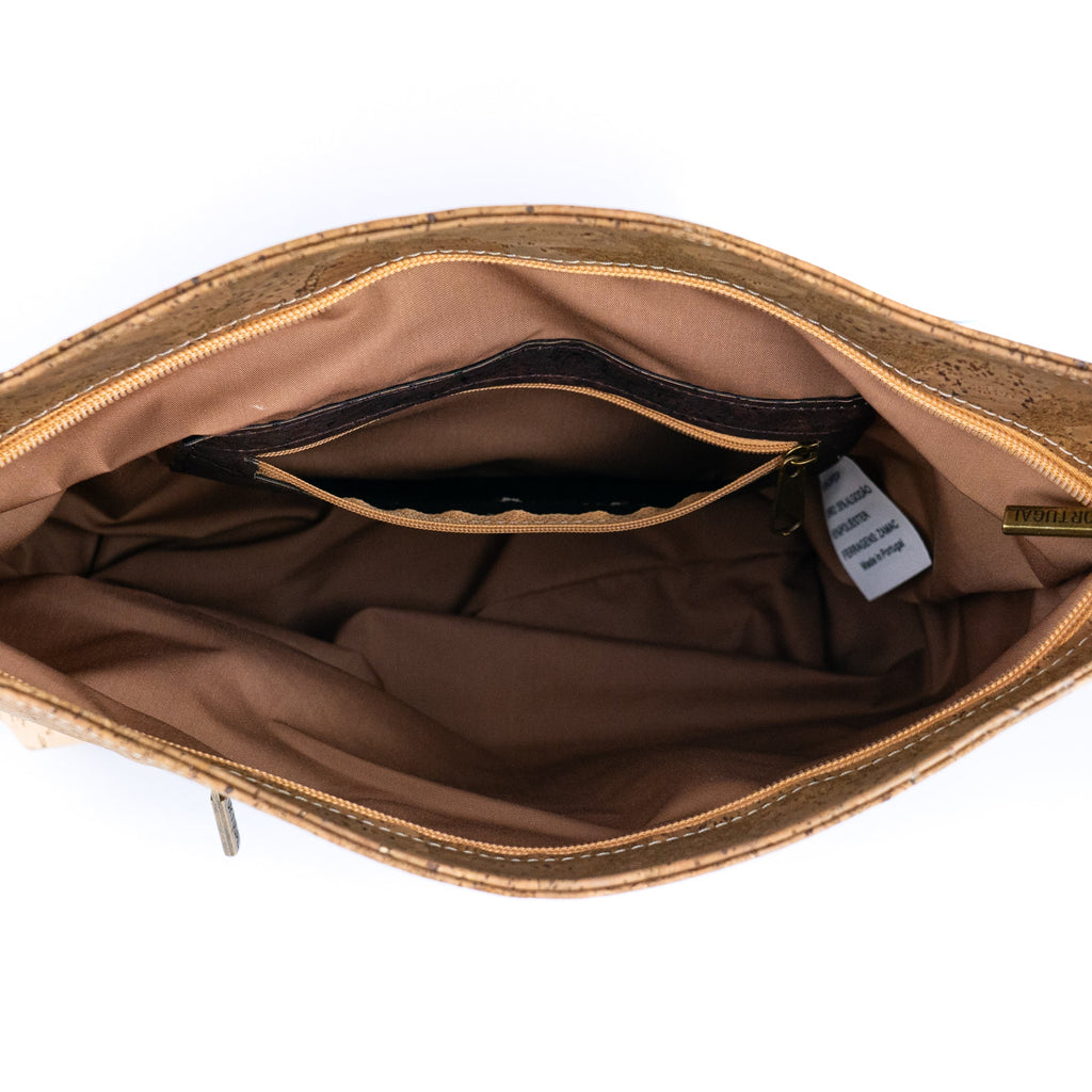 Mala de Ombro de Cortiça MB Cork BAGP-315 – Castanho e Natural