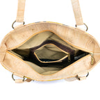 Mala Tote de Cortiça com Bolso com Fecho MB Cork BAGP-326