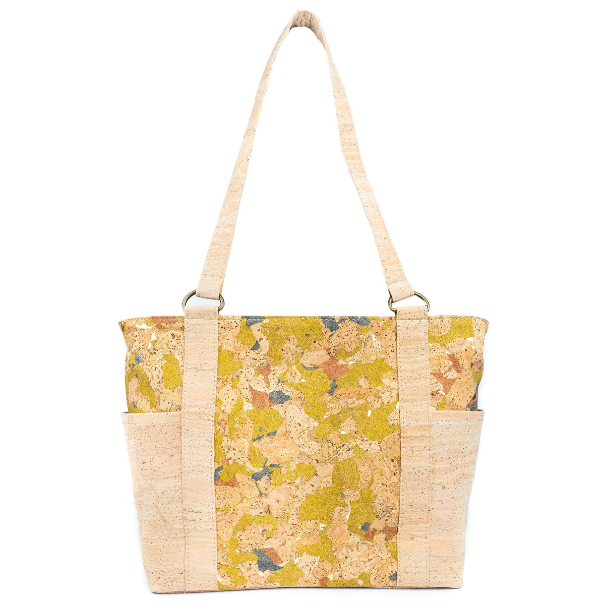 Mala Tote de Cortiça com Bolso com Fecho MB Cork BAGP-326