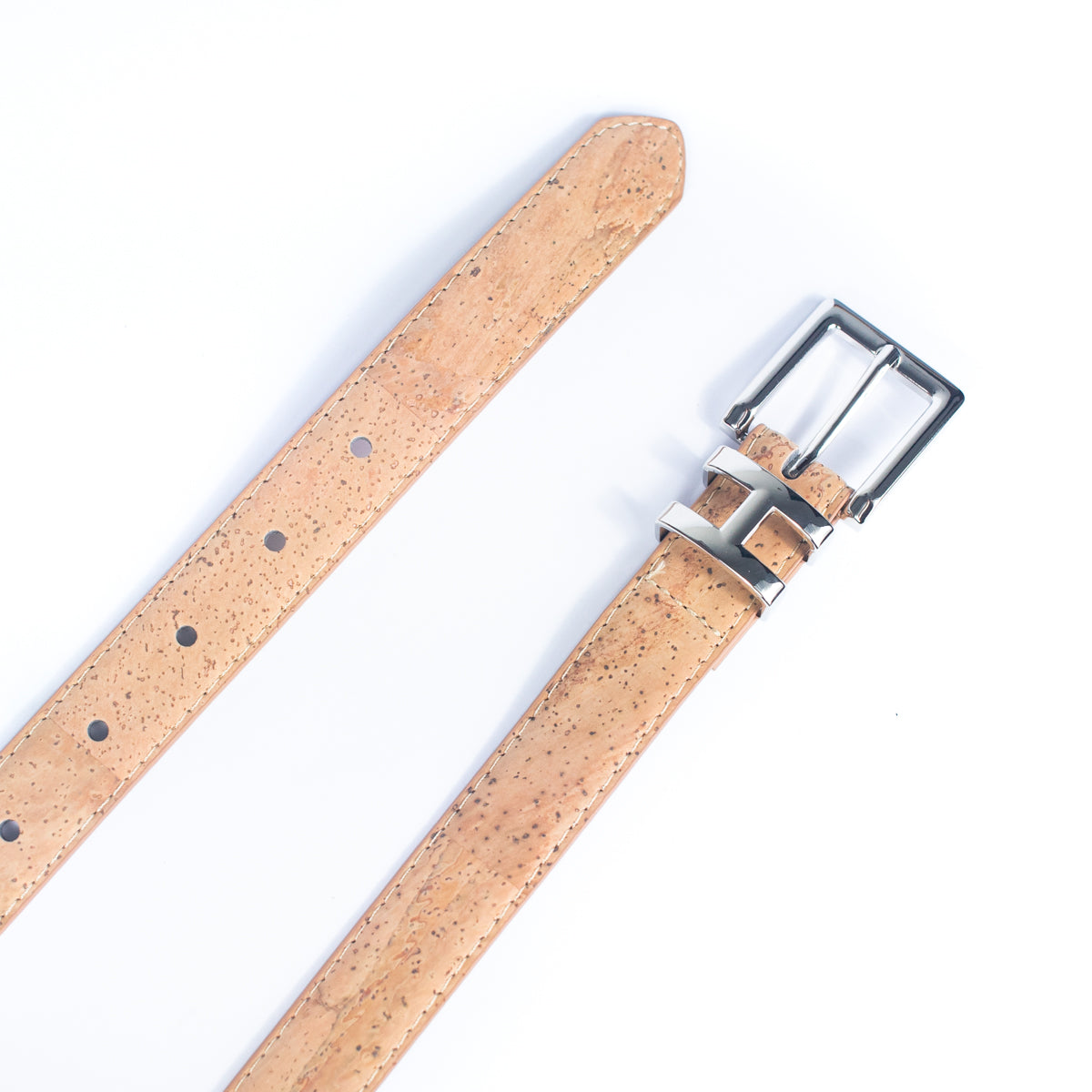 Cinto de Cortiça com Fivela H MB Cork L-1004 para Mulher