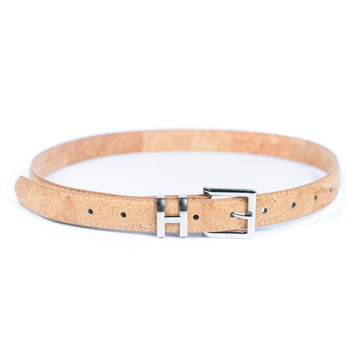 Cinto de Cortiça com Fivela H MB Cork L-1004 para Mulher