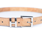 Cinto de Cortiça com Fivela H MB Cork L-1004 para Mulher