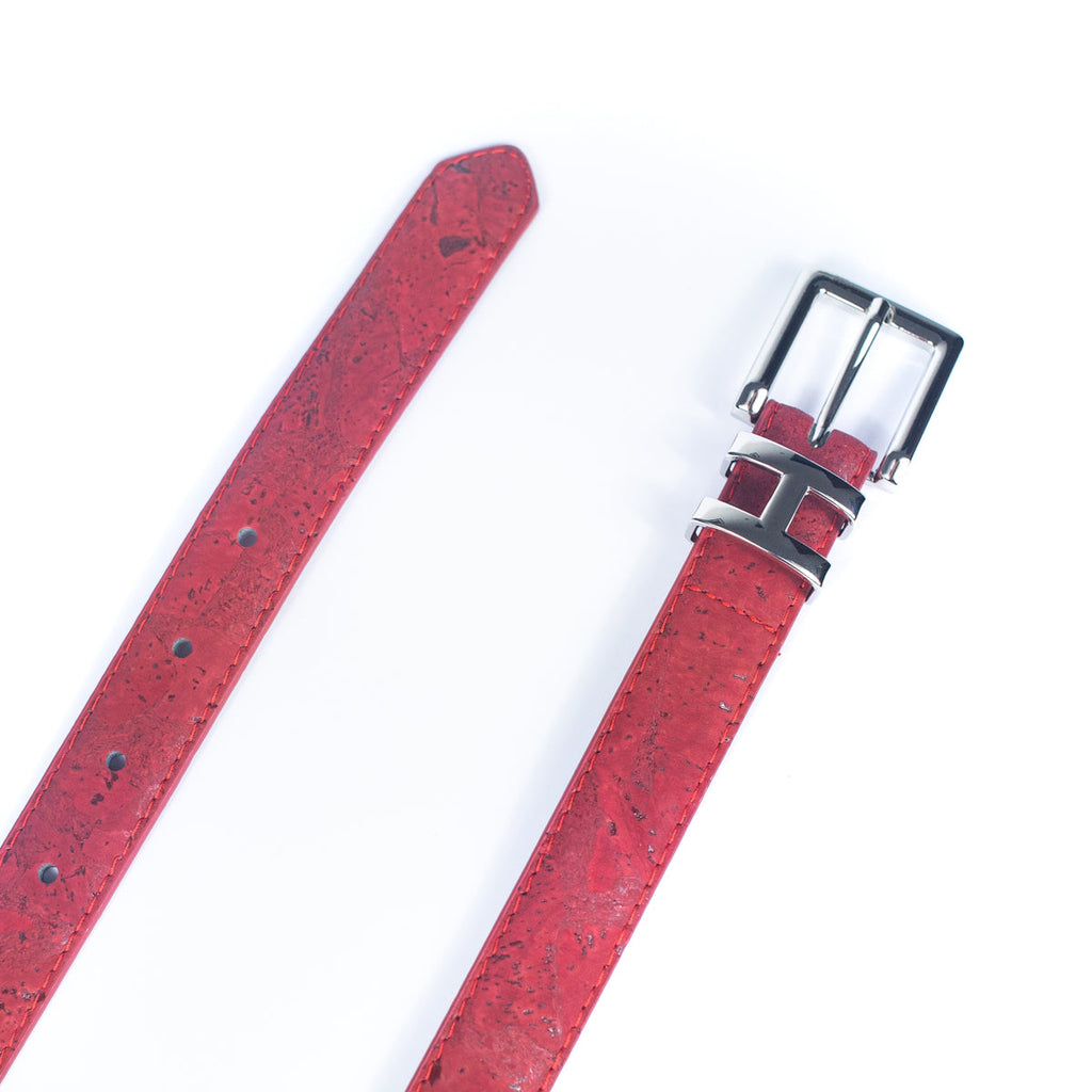 Cinto de Cortiça com Fivela H MB Cork L-1004 para Mulher