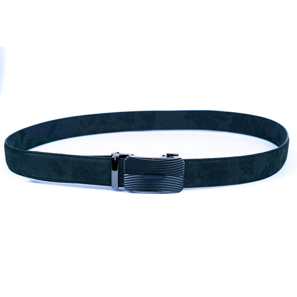 Cinto de Cortiça sem Furos MB Cork L-878-B para Homem – Preto