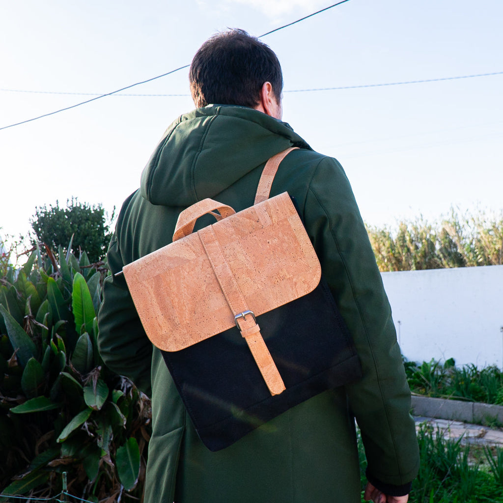 Mochila para Portátil de Cortiça e Lona MB Cork BAG-2287 – até 15"