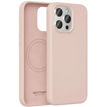 Capa de Silicone Vention Rosa para iPhone 13 Pro Max