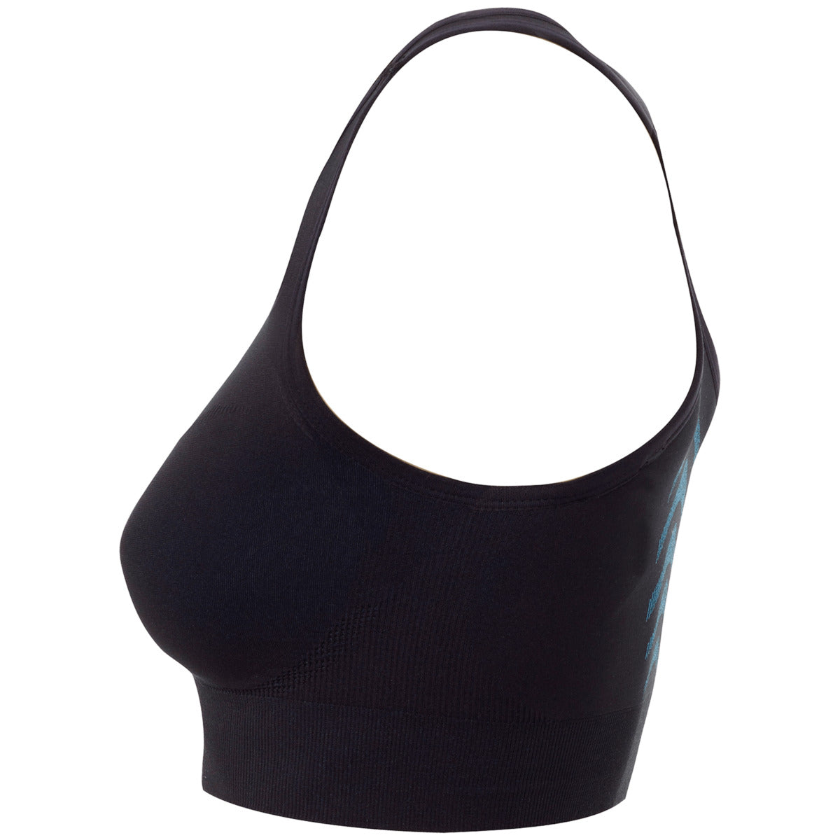 Top Desportivo Kempa Attitude Pro para Mulher – Preto e Azul