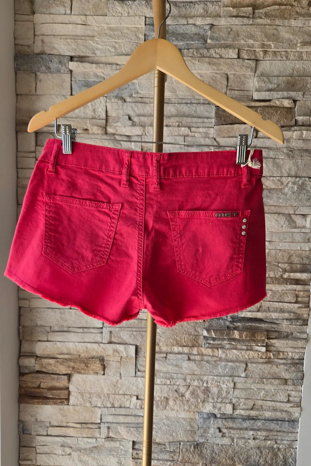 Calções Curtos de Ganga – Vermelho
