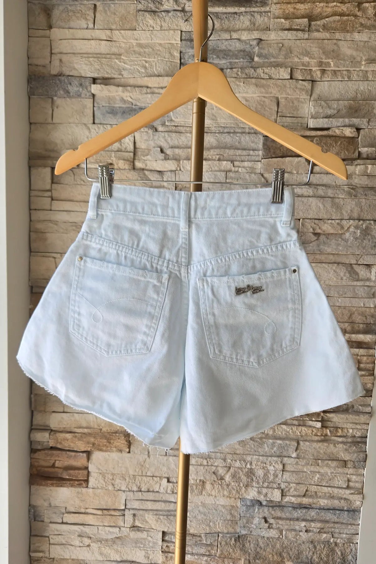 Calções Curtos de Ganga – Branco