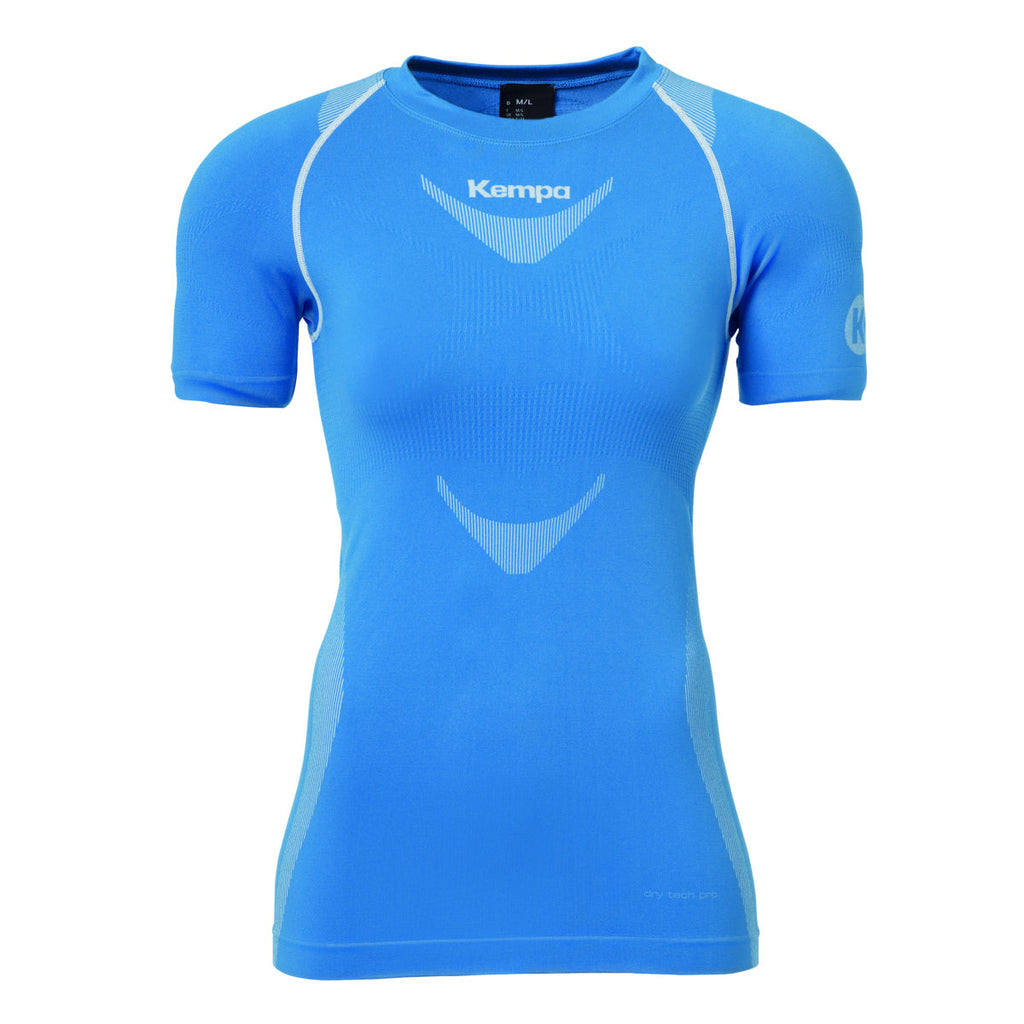 T-shirt Térmica Kempa Attitude Pro para Mulher – Azul-celeste