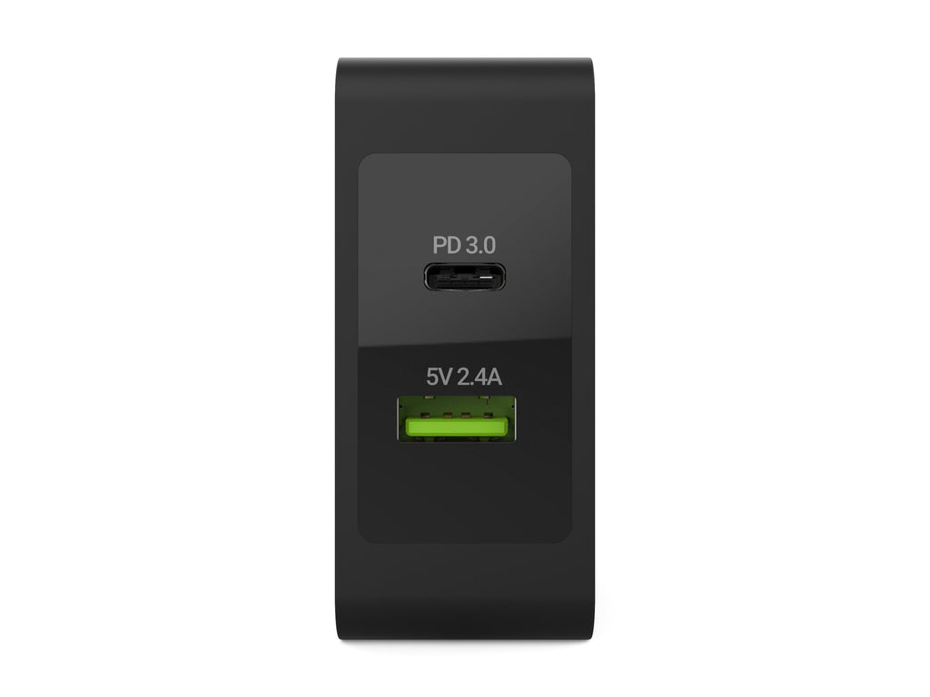 Carregador Universal Green Cell CHAR10 45W USB-C + USB-A QC3.0 Preto