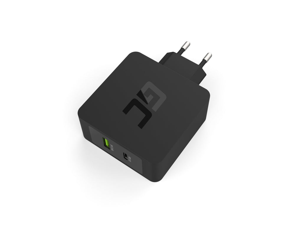 Carregador Universal Green Cell CHAR10 45W USB-C + USB-A QC3.0 Preto