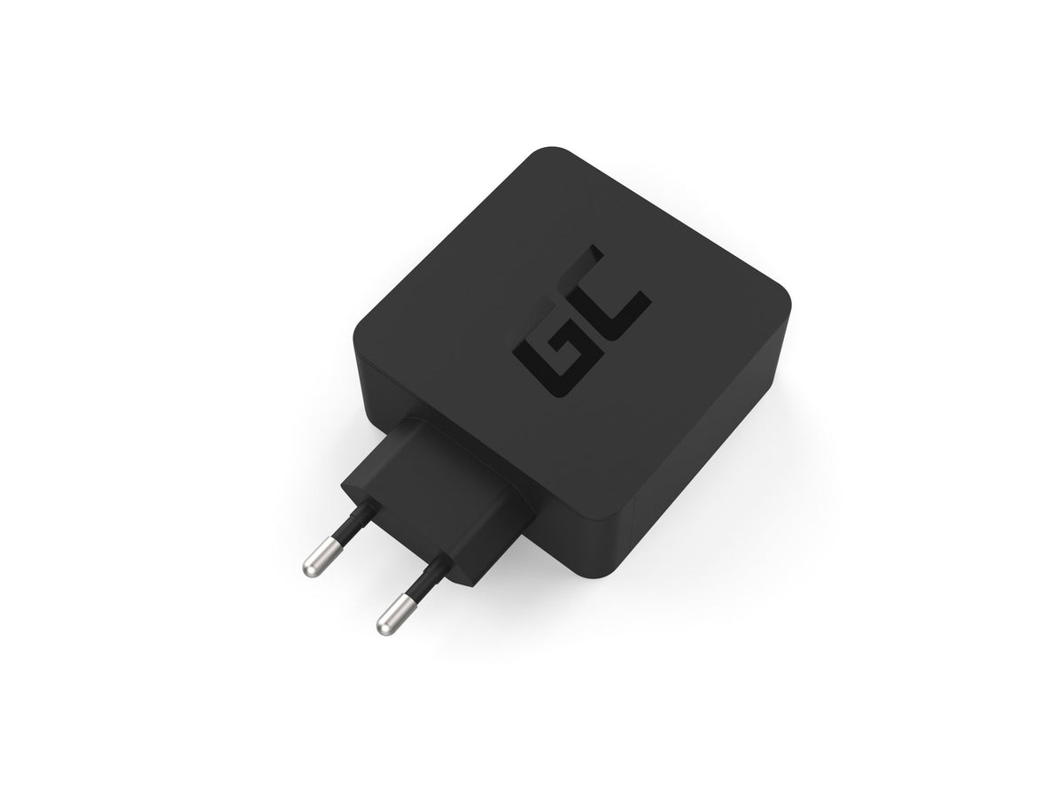 Carregador Universal Green Cell CHAR10 45W USB-C + USB-A QC3.0 Preto