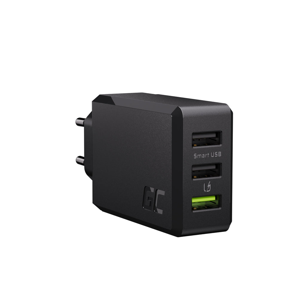 Carregador Universal Green Cell GC ChargeSource3 3x USB 30W, Carregamento Rápido Ultra Charge
