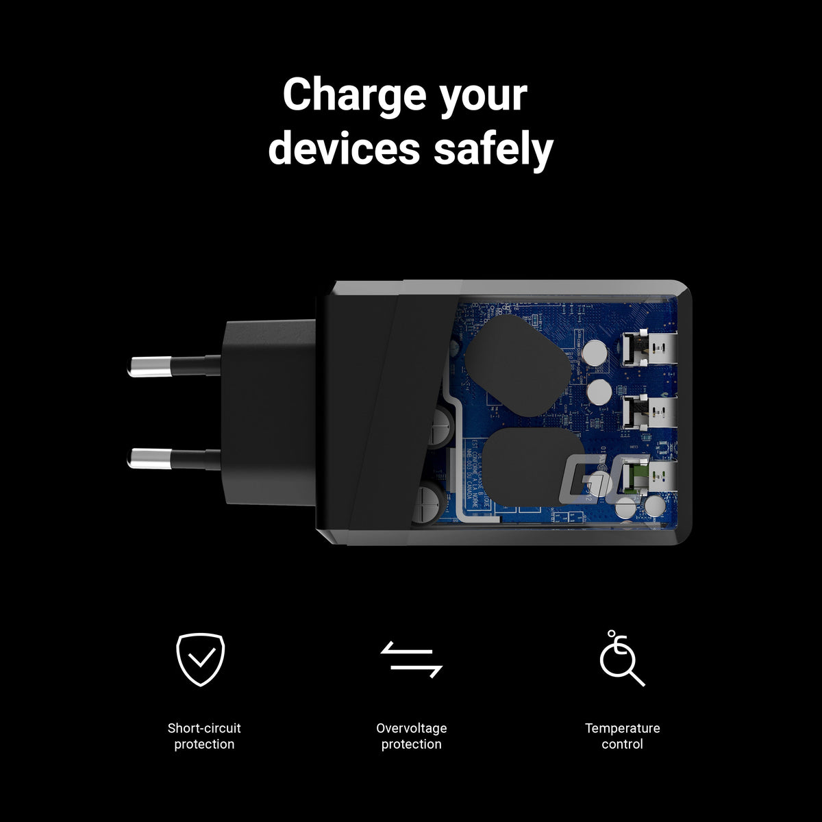 Carregador Universal Green Cell GC ChargeSource3 3x USB 30W, Carregamento Rápido Ultra Charge