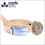 Conjunto de Cinto e Relógio em Cortiça MB Cork SET-023