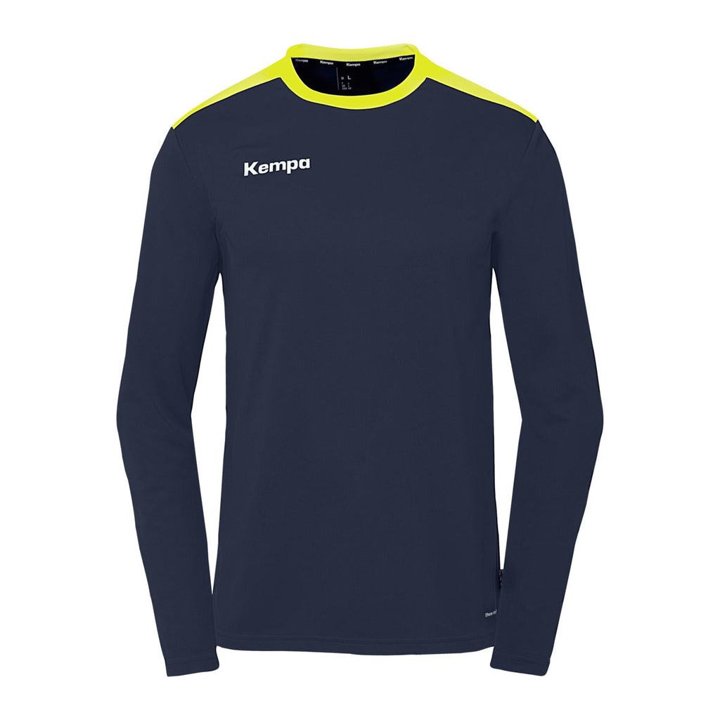 Camisola de Manga Comprida Kempa Emotion 27 – Azul-marinho e Amarelo