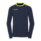 Camisola de Manga Comprida Kempa Emotion 27 – Azul-marinho e Amarelo
