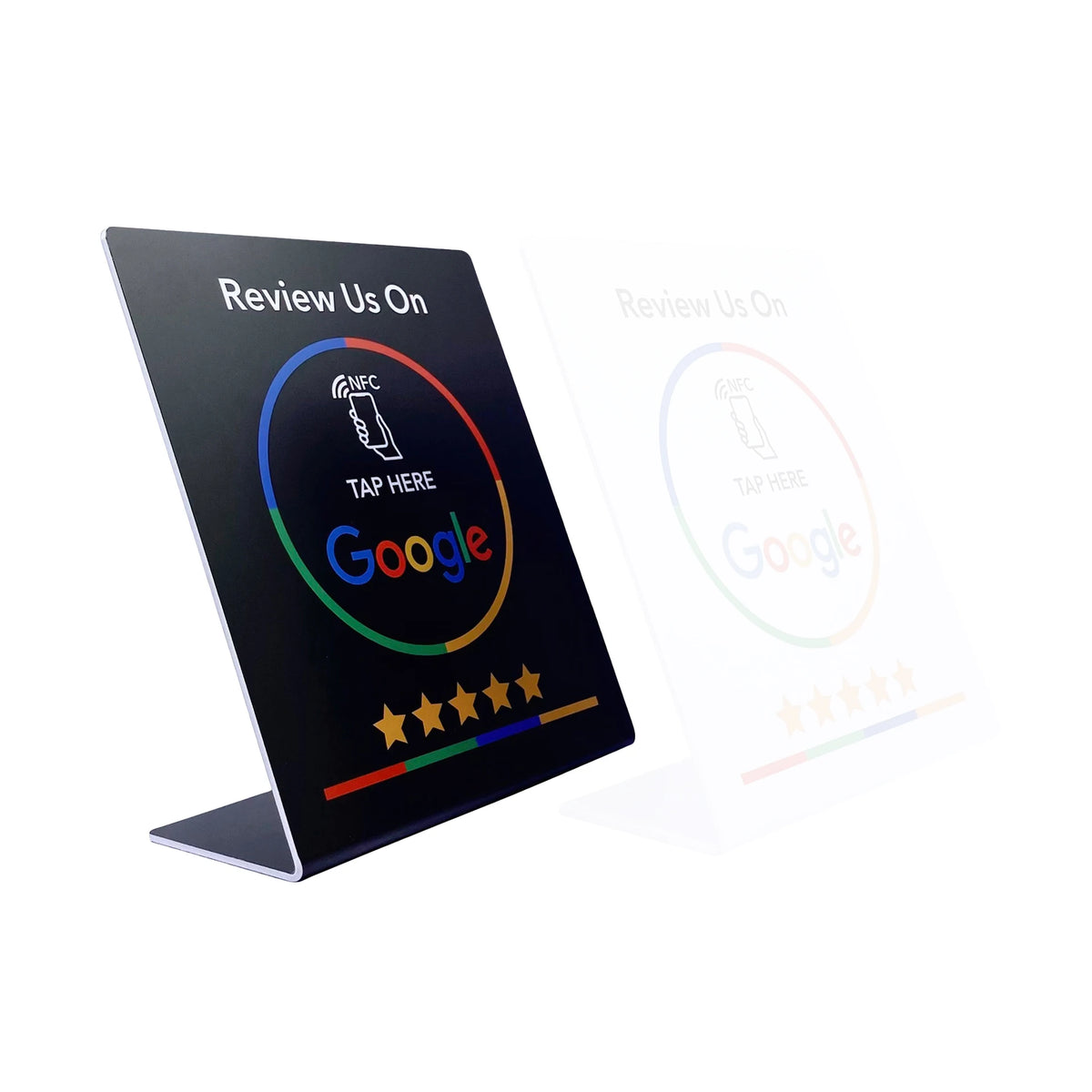 Placa NFC para Avaliações no Google, para Balcão ou Mesa